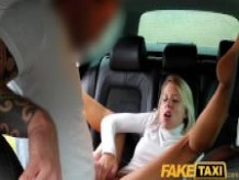 FakeTaxi Blonde babe sucks and fucks in taxi 